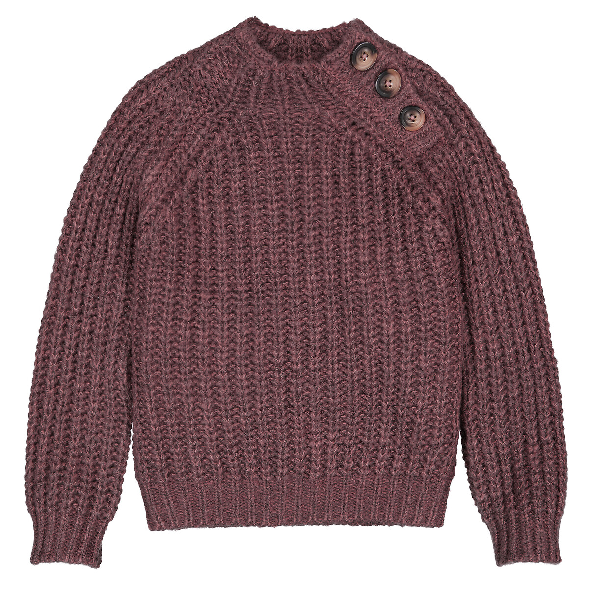 burgundy chunky knit jumper