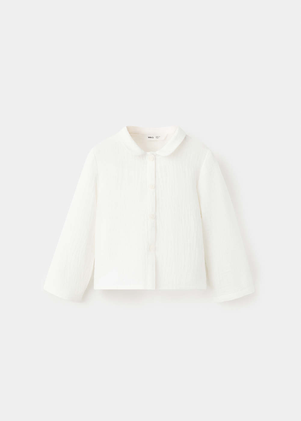 Chemise coton texturée, MANGO BABY