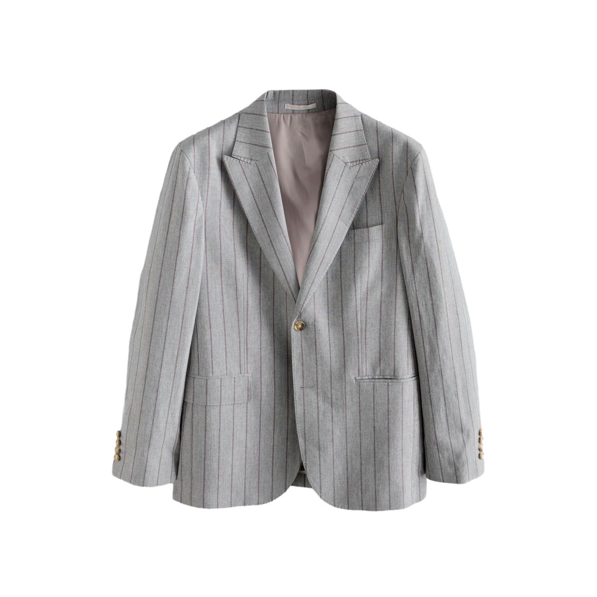 Veste de costume ajustée et rayée en coton, NEXT