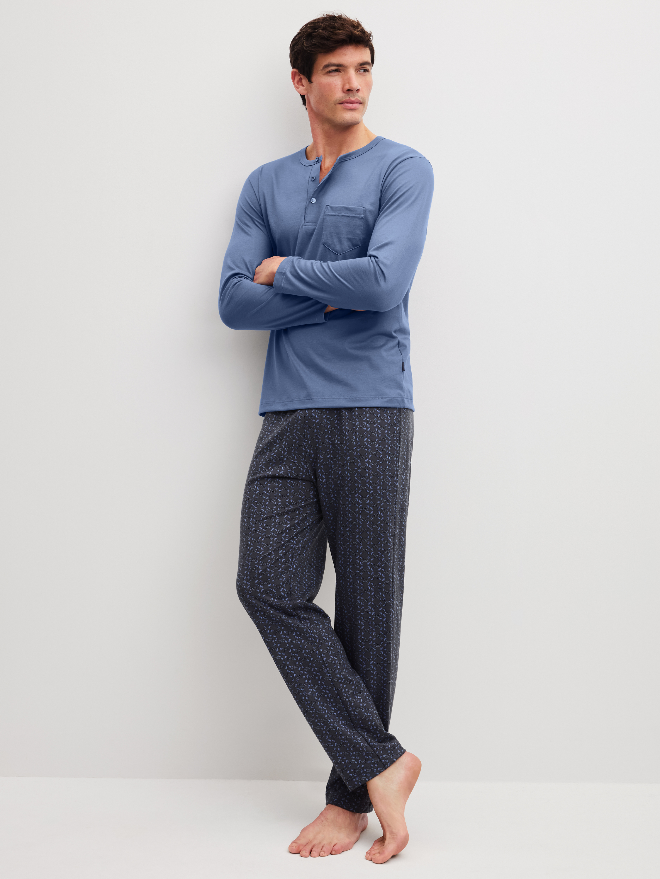 Pyjama manches longues Coton RELAX IMPRINT, CALIDA