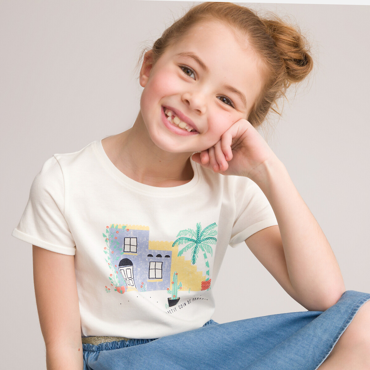 Floral Bumble Bee Imprimé Filles & Garçons Enfants Coton T-shirt taille 3-4 ans 