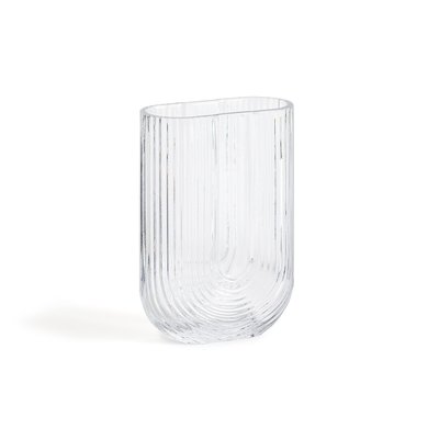Glazen vaas met groeven H23,5 cm, Glasbo LA REDOUTE INTERIEURS