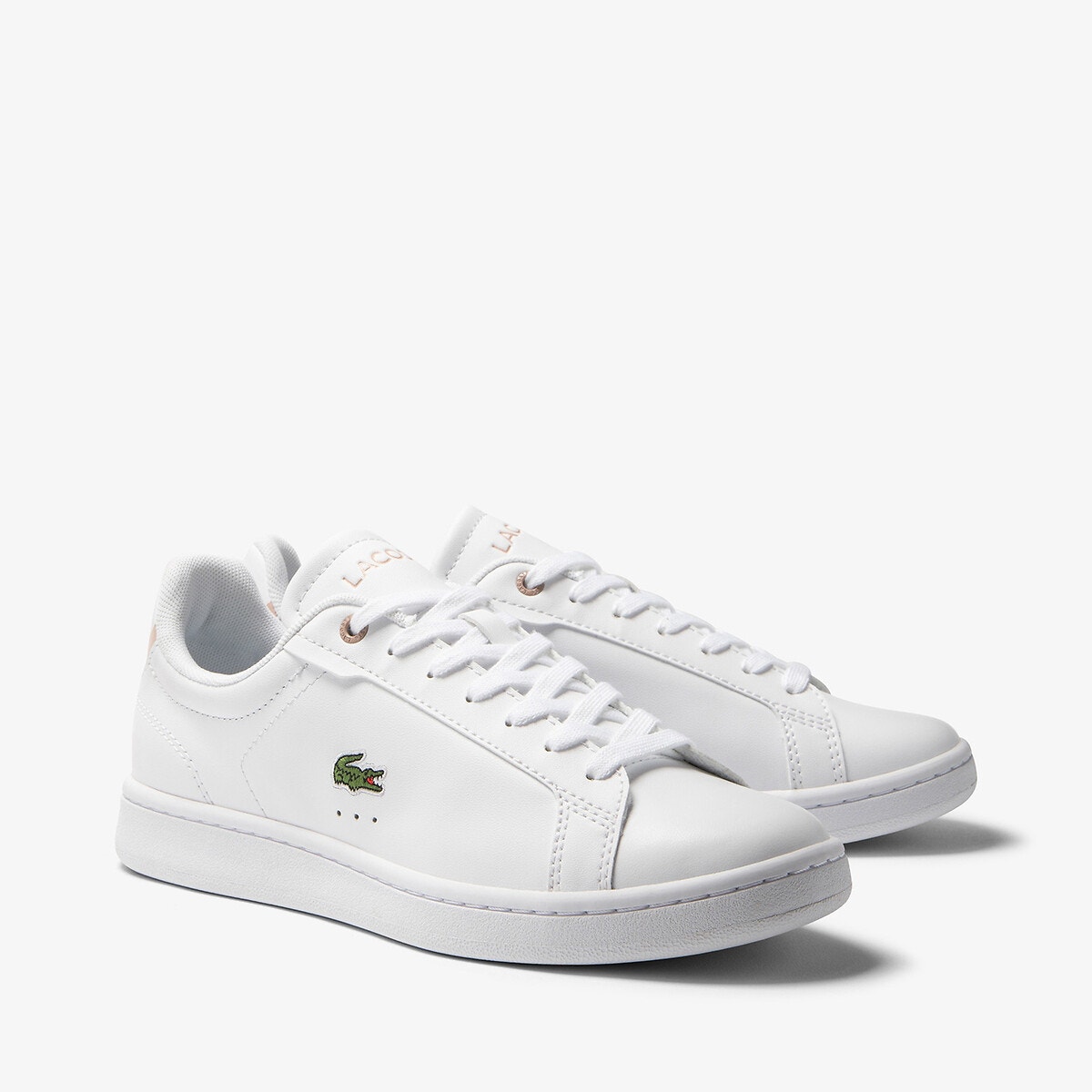 Baskets carnaby pro blanc rose Lacoste La Redoute