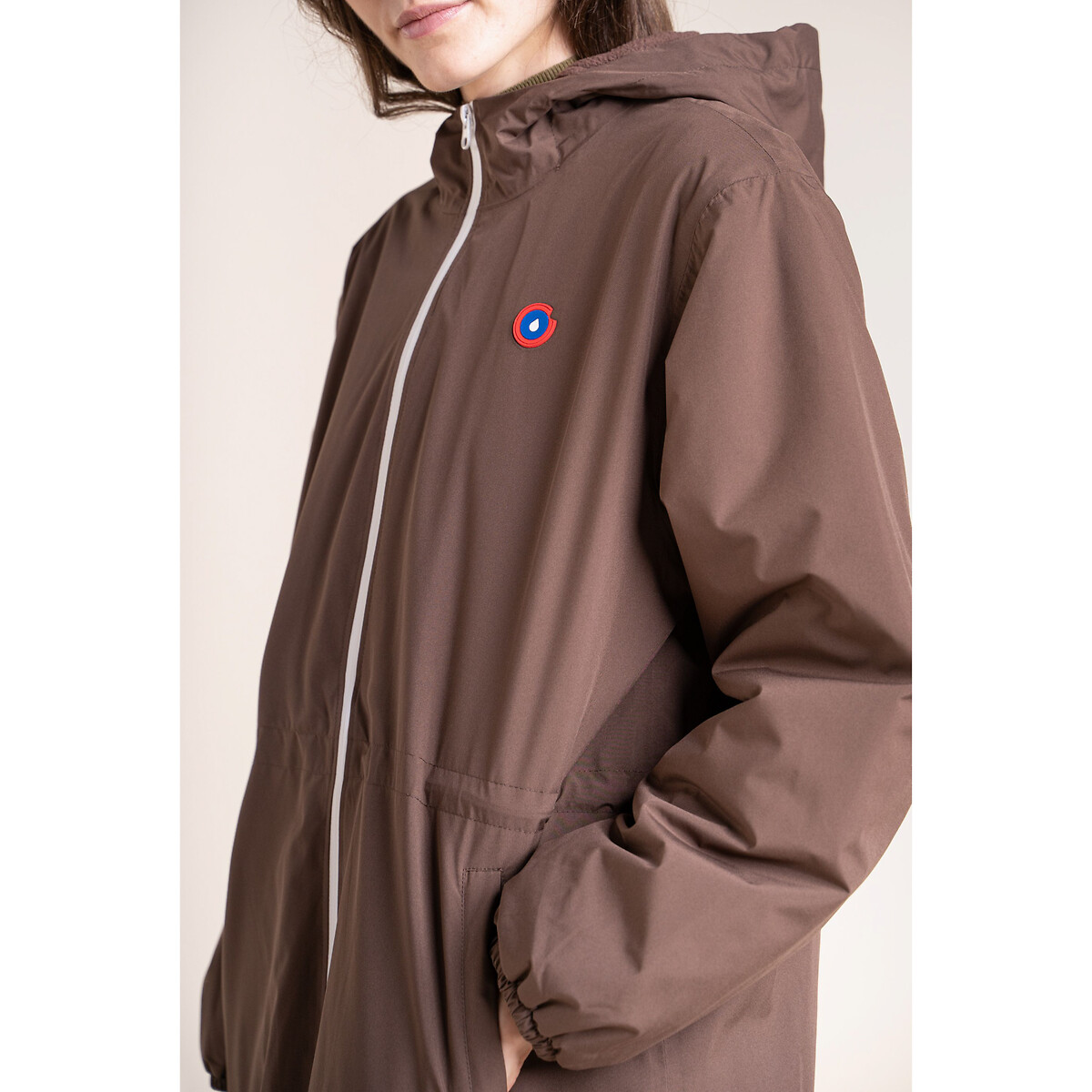 Unisex Pompidou Recycled Parka with Hood, Mid-Length