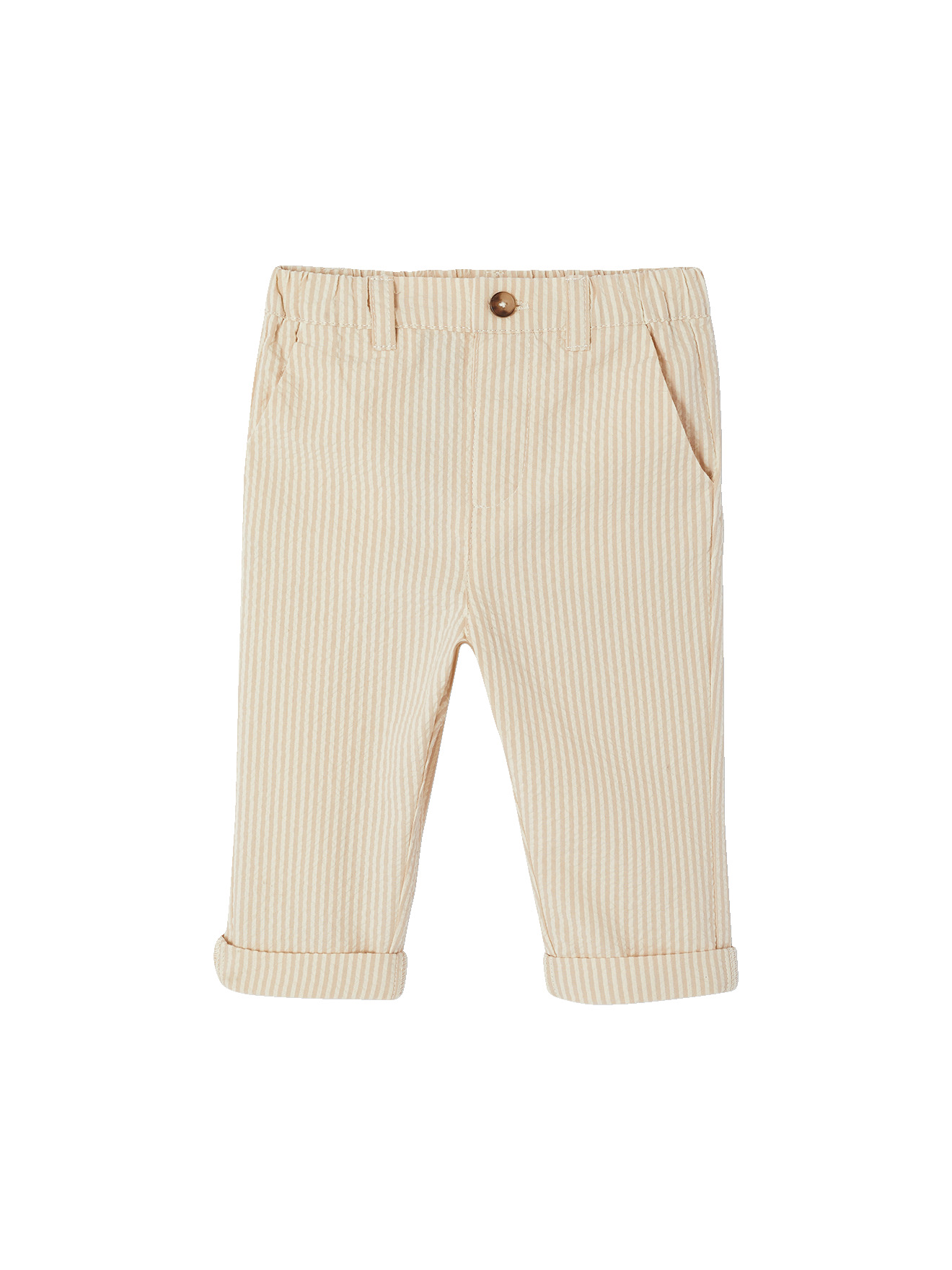 Pantalon bébé taille élastiquée, VERTBAUDET