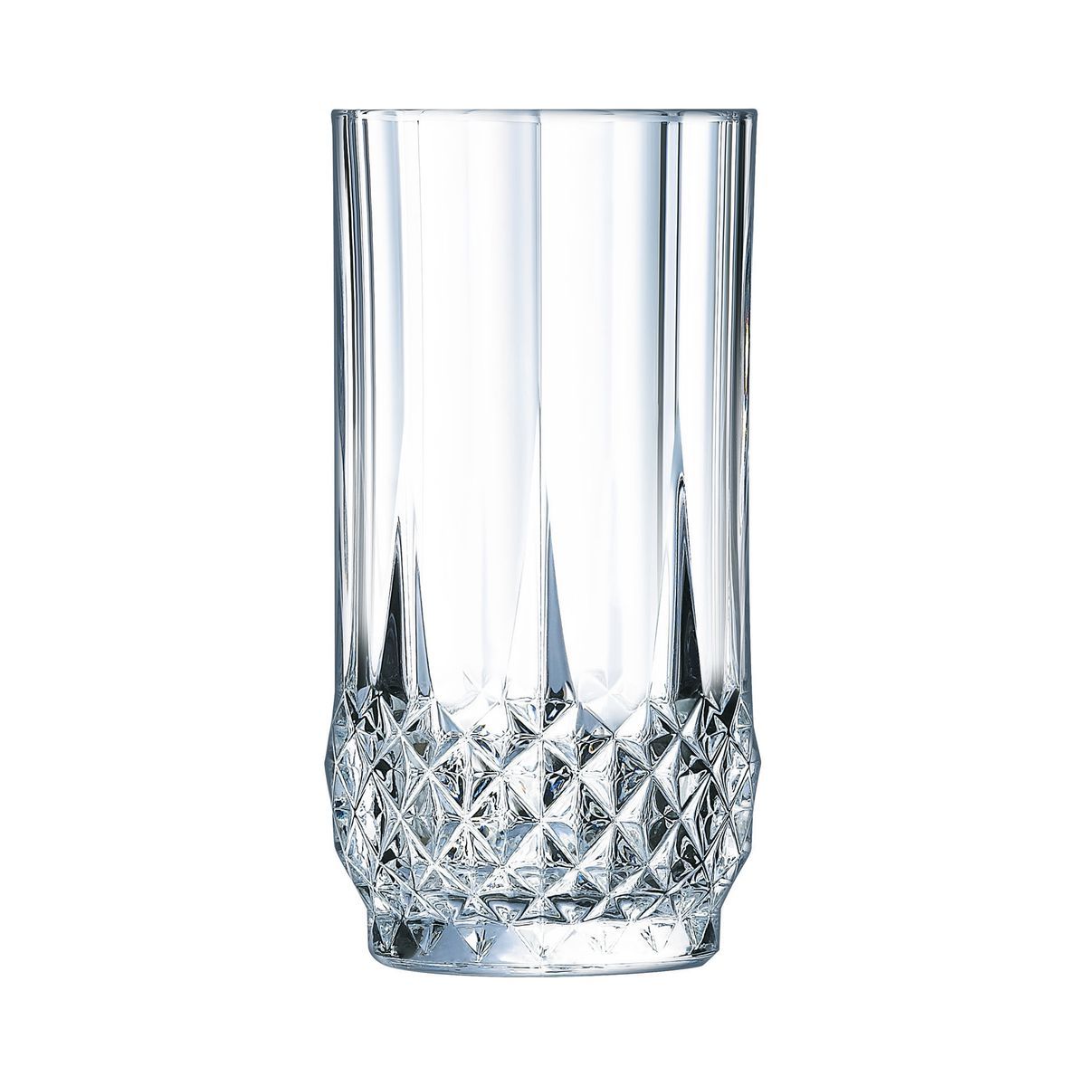 6 verres à eau vintage 32cl Longchamp - Cristal d'Arques - Verre ultra  transparent au design vintage Cristal Look