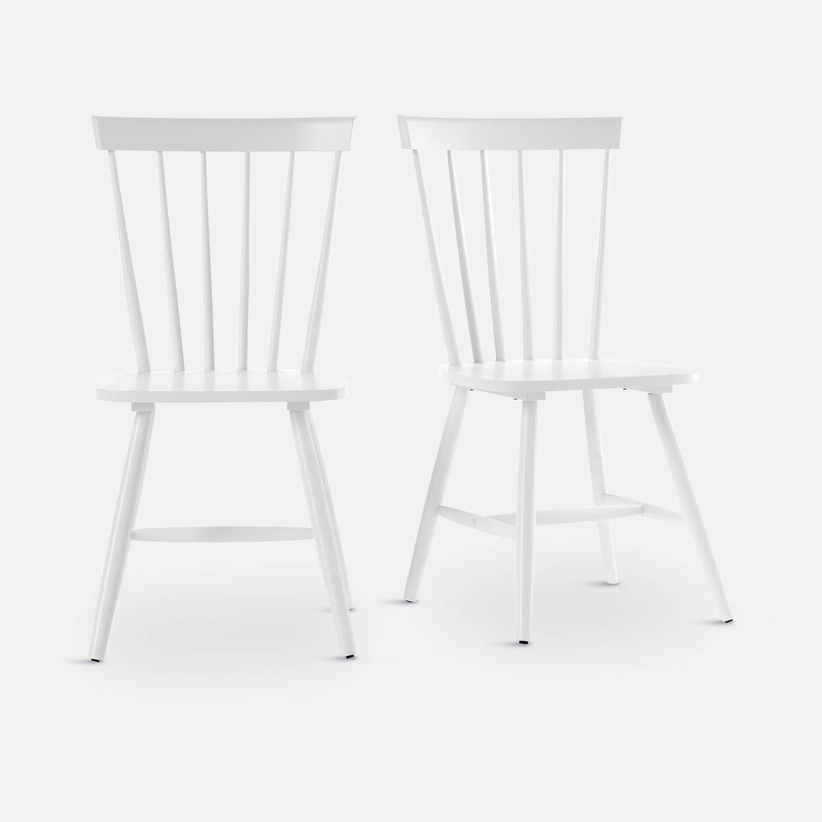 Lot de 2 chaises à barreaux hévéa massif, Jyko, LA REDOUTE INTERIEURS
