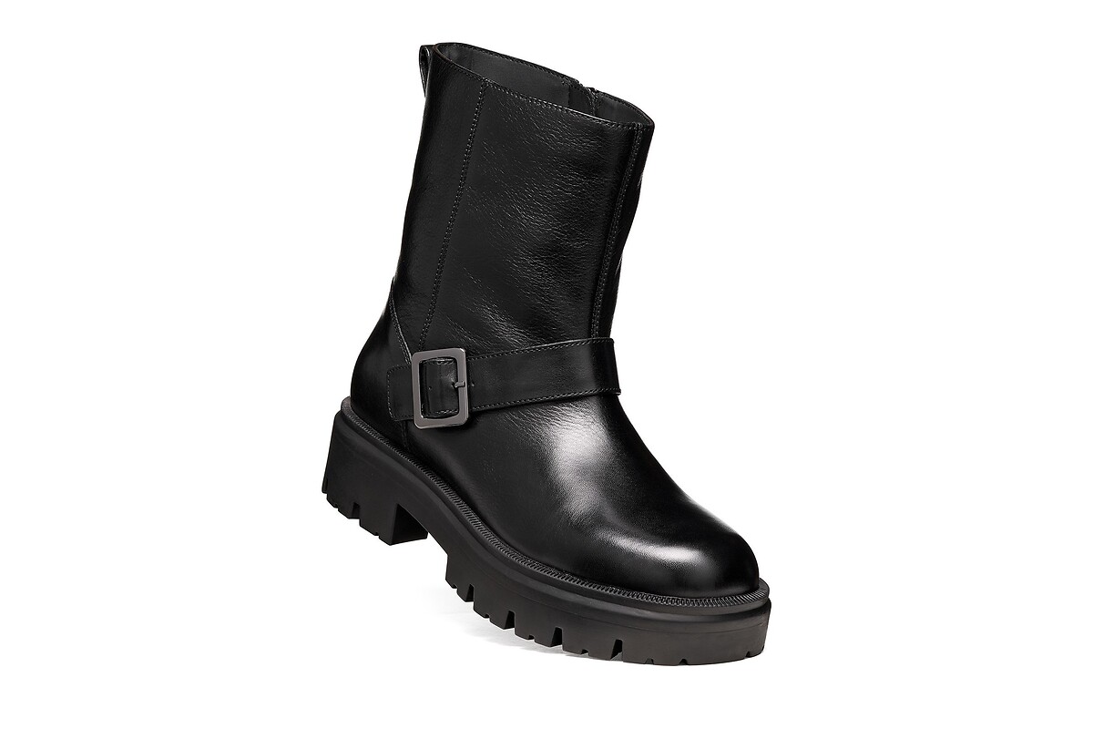 GEOX Botines moteros de piel KLARGENA — photo 3