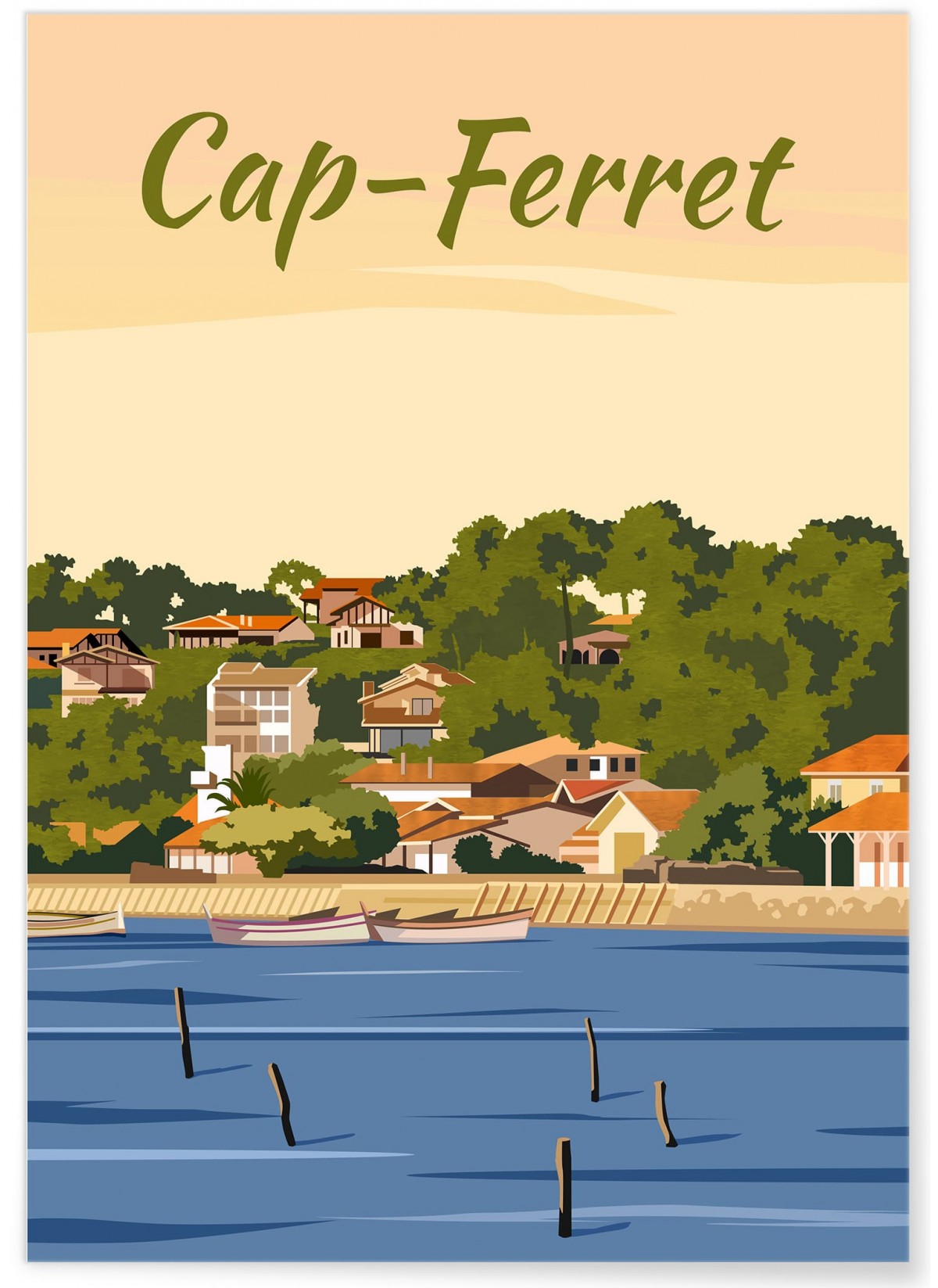 Affiche ville Cap-Ferret 2, L'AFFICHERIE