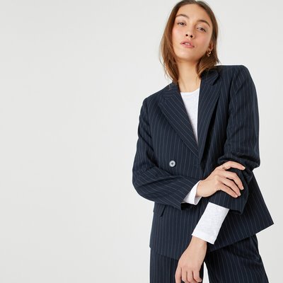 Tennis Striped Fitted Blazer LA REDOUTE COLLECTIONS