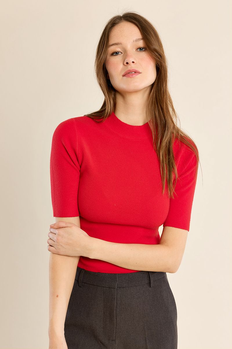 Pull col roulé, manches trois-quarts, MOLLY BRACKEN