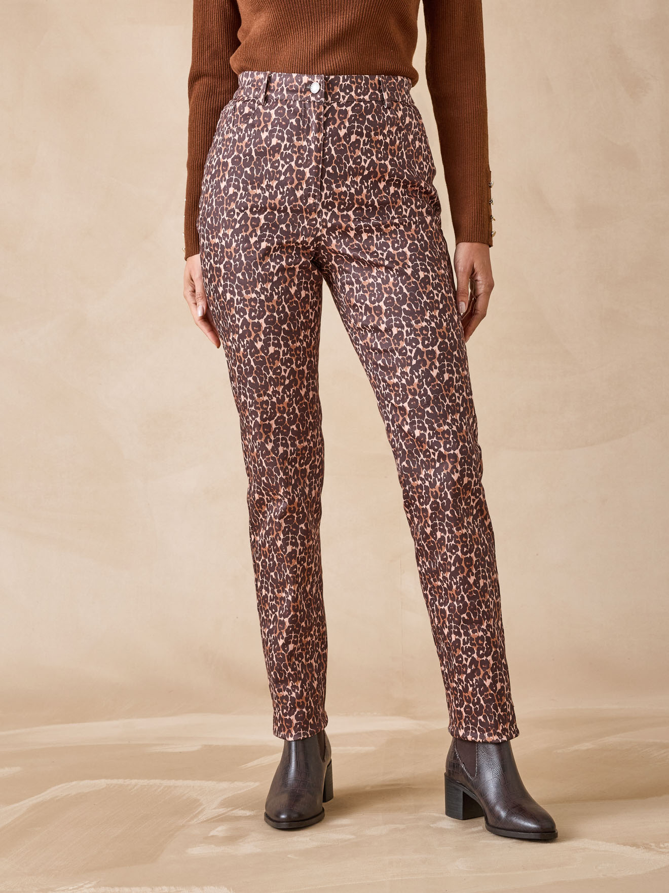 Pantalon taille haute 5 poches, DAXON