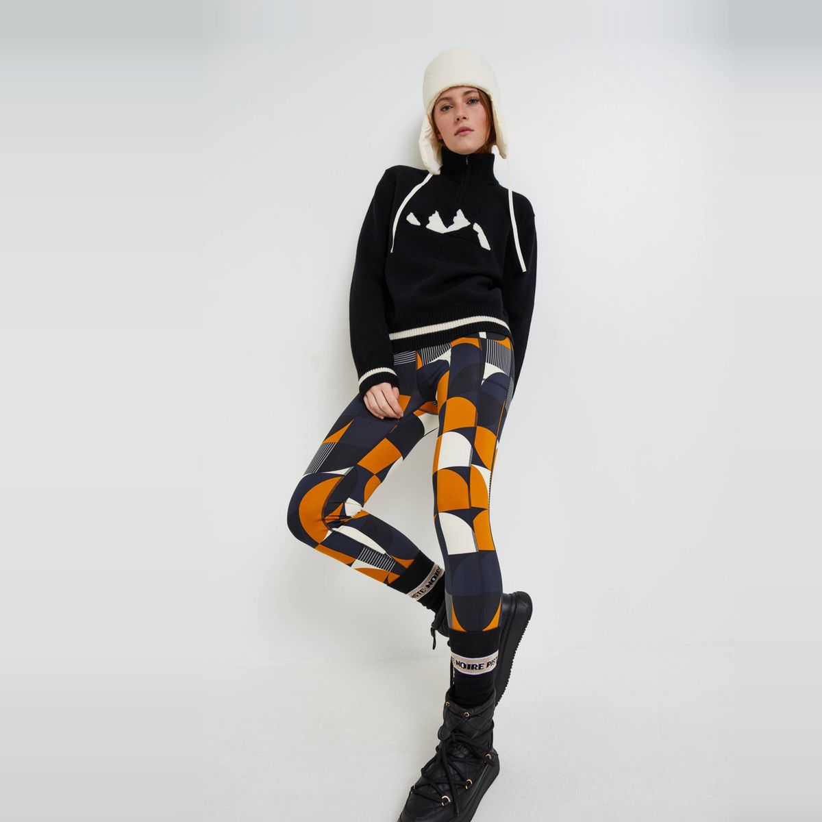 Legging de sport imprime avec poches certifie oeko tex noir Monoprix Fit La Redoute