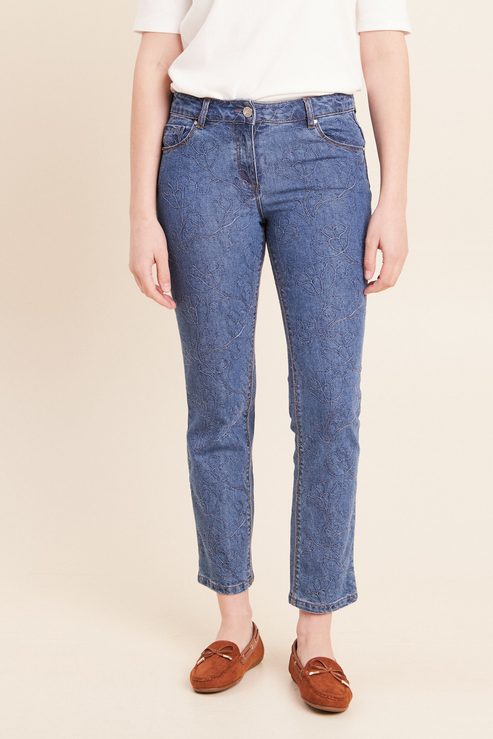 Jean coupe droite 7/8ème taille basculée, BREAL