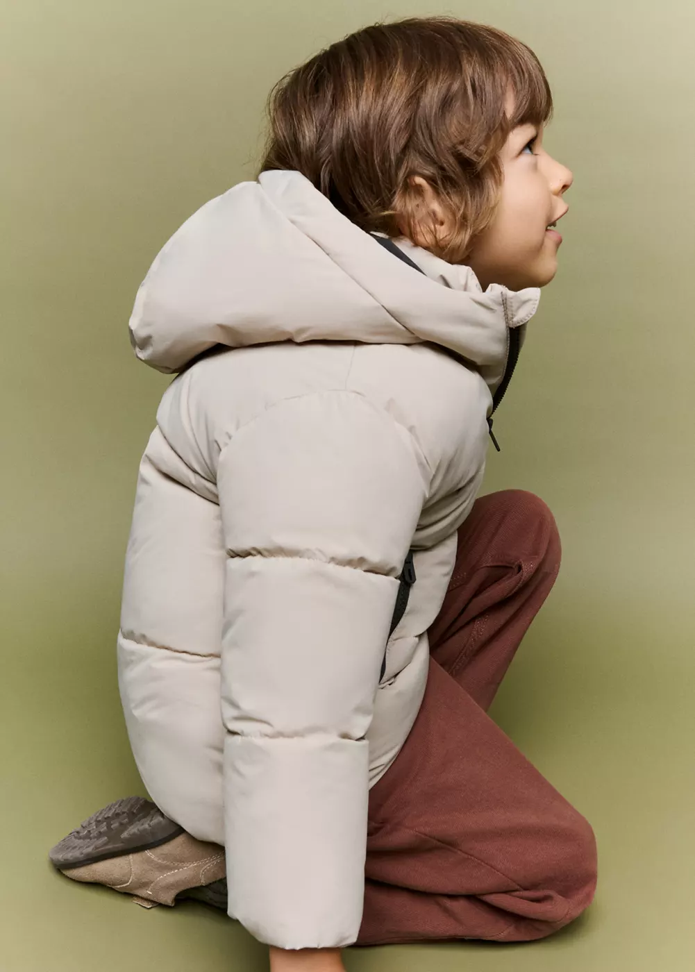 Anorak matelassé détails contrastants, MANGO BABY