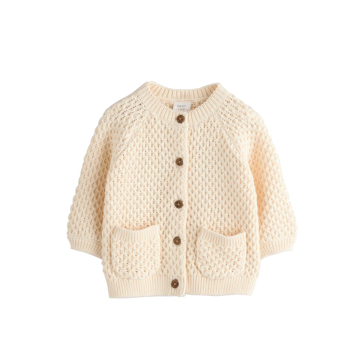 Cardigan boutonné avec inscription smile, NEXT