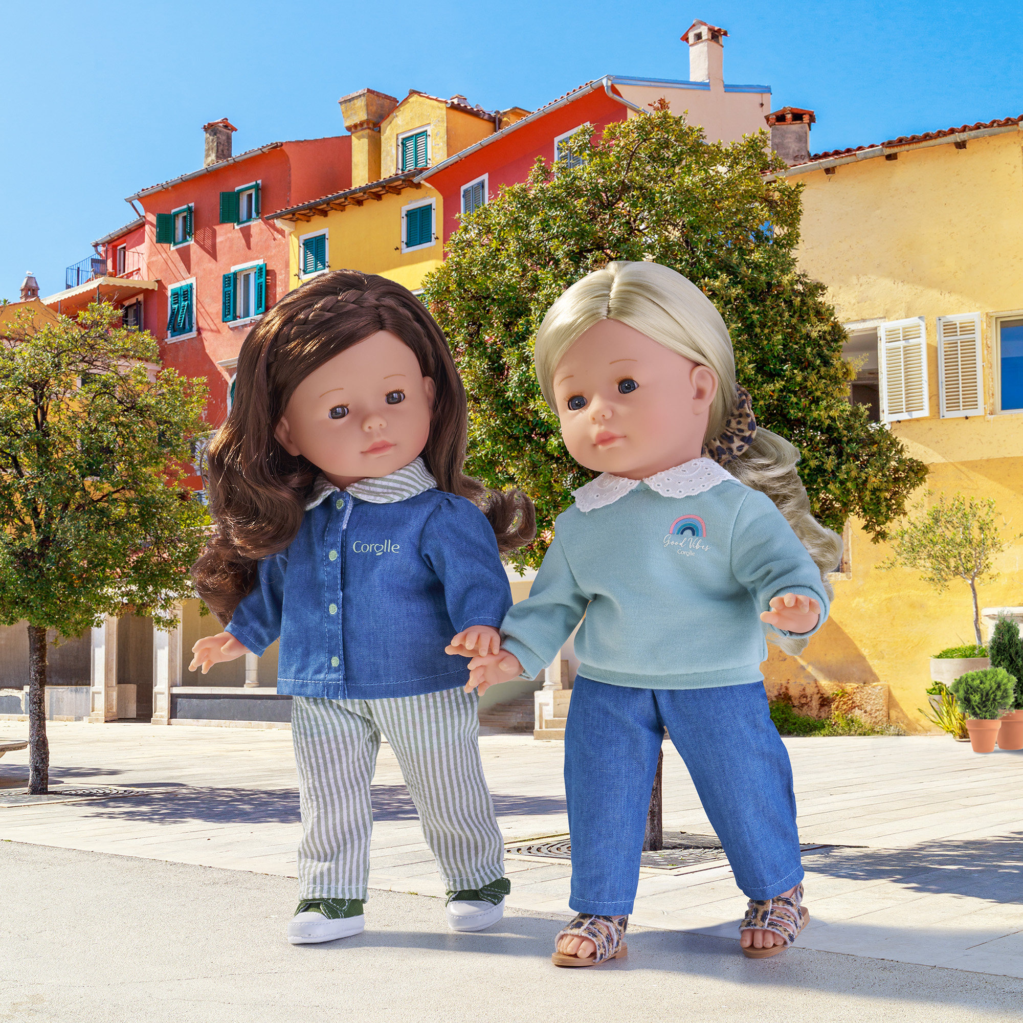 Pantalon en jeans Living Puppets pour poupées de 45 cm