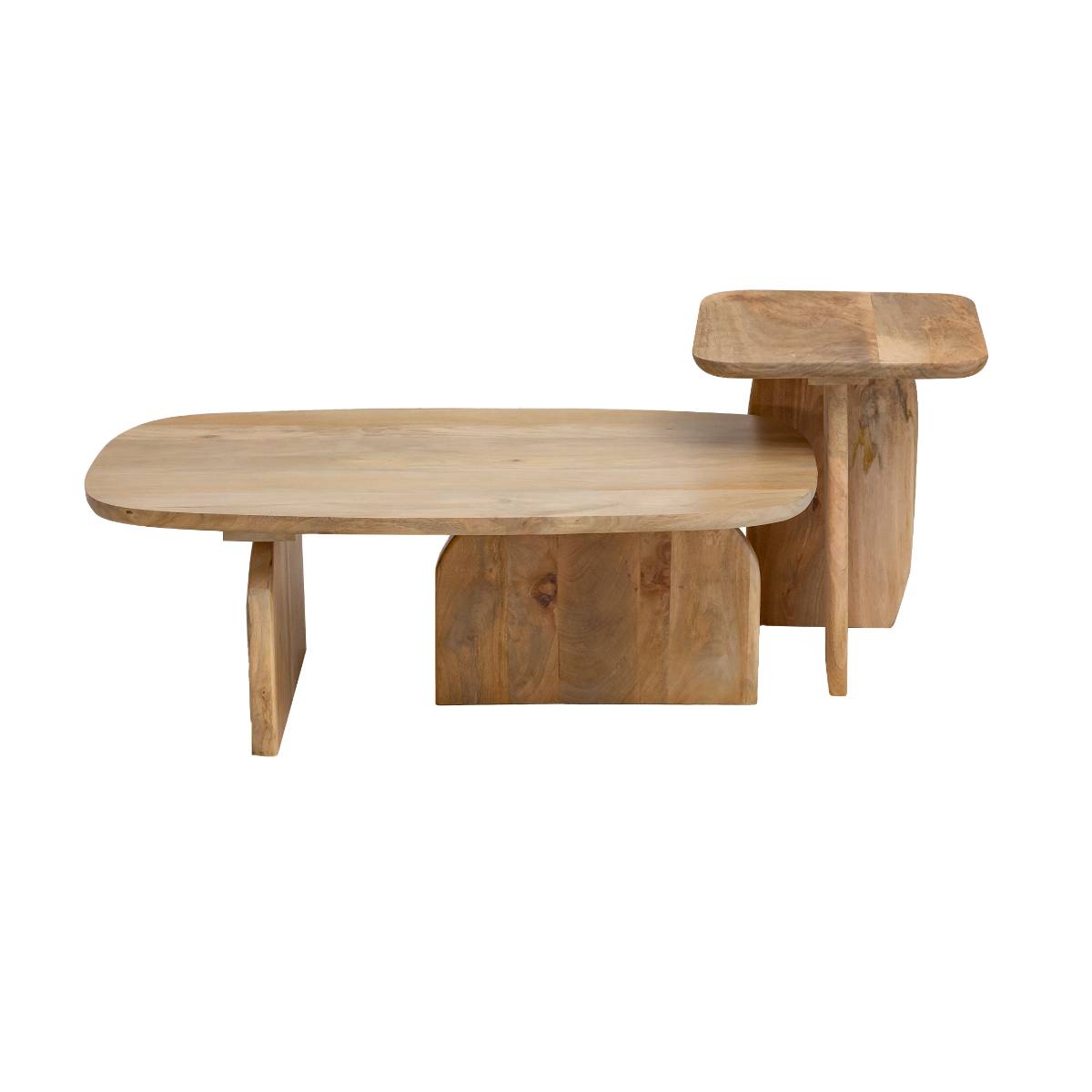 Set en bois de manguier rectangle TOM, MADE IN MEUBLES