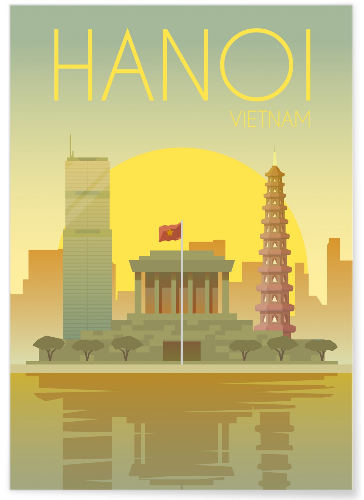 Affiche Vietnam Hanoi, L'AFFICHERIE