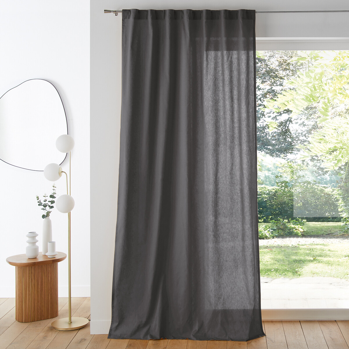 Scenario Single Cotton Curtain with Concealed Tabs