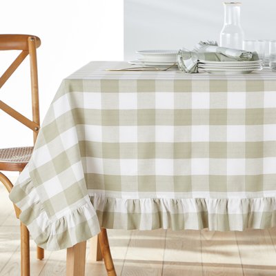 Maddy Checkered 100% Woven-Dyed Cotton Tablecloth LA REDOUTE INTERIEURS