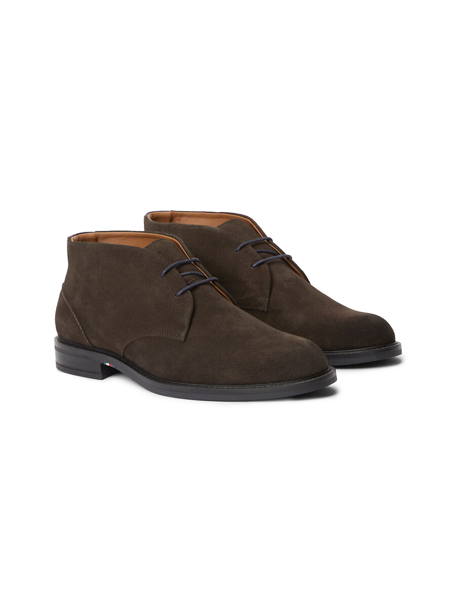 Tommy Hilfiger Botines de piel de ante con cordones