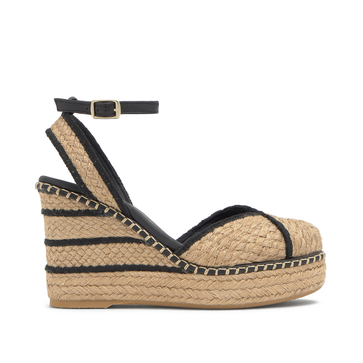 Espadrilles compensées en jute à boucle COVA EXTRA PLATFORM, CASTANER