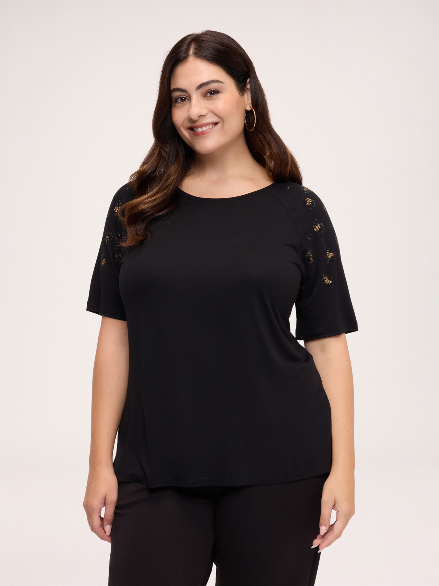 T-shirt avec appliqués animalier, FIORELLA RUBINO