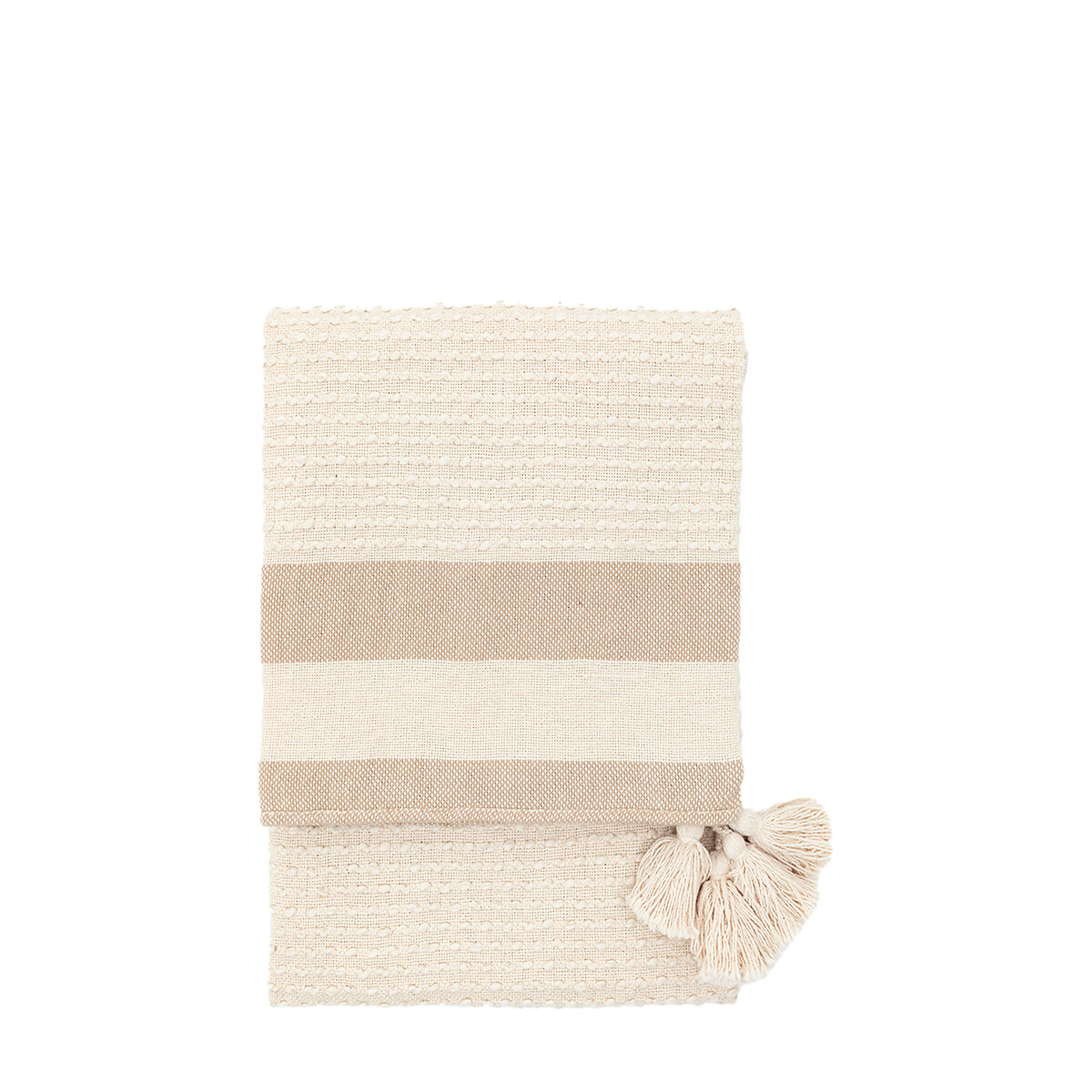 Aubrey Textured Stripe Throw, SO'HOME