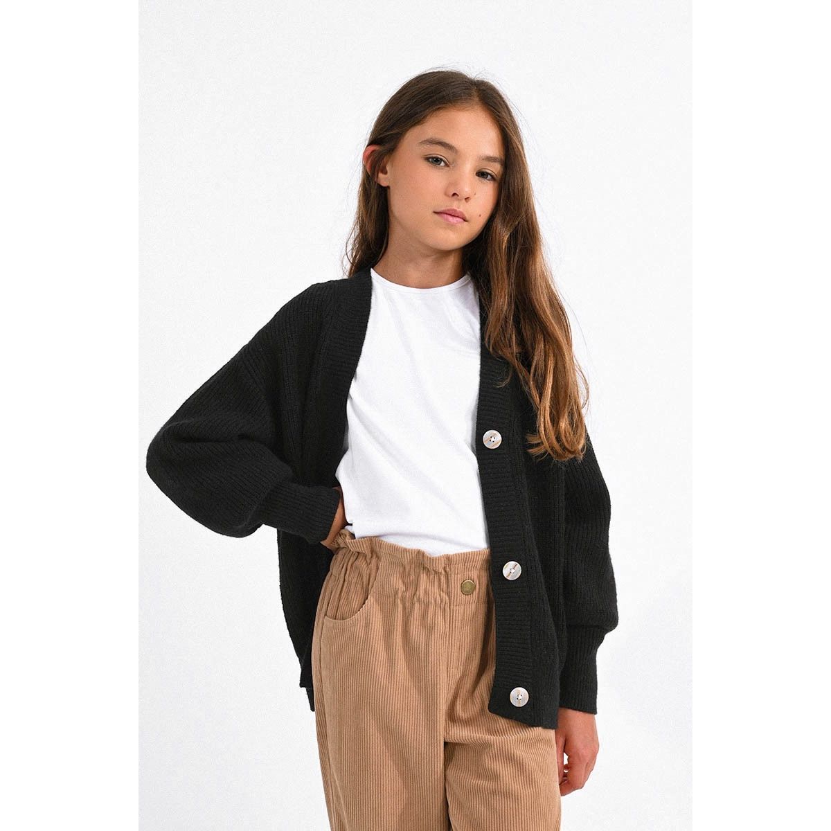 Gilet noir best sale fille 8 ans