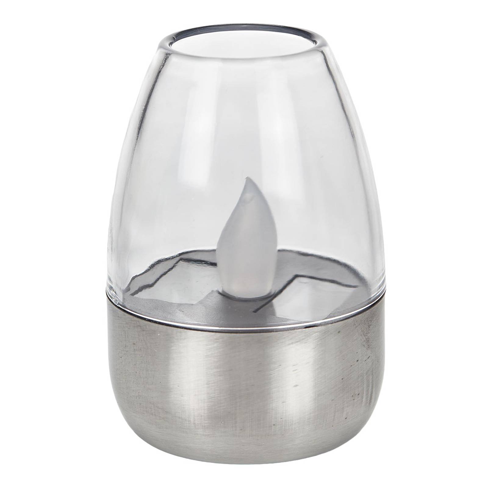 Lampe solaire en inox moderneLED, Pedas, LINDBY