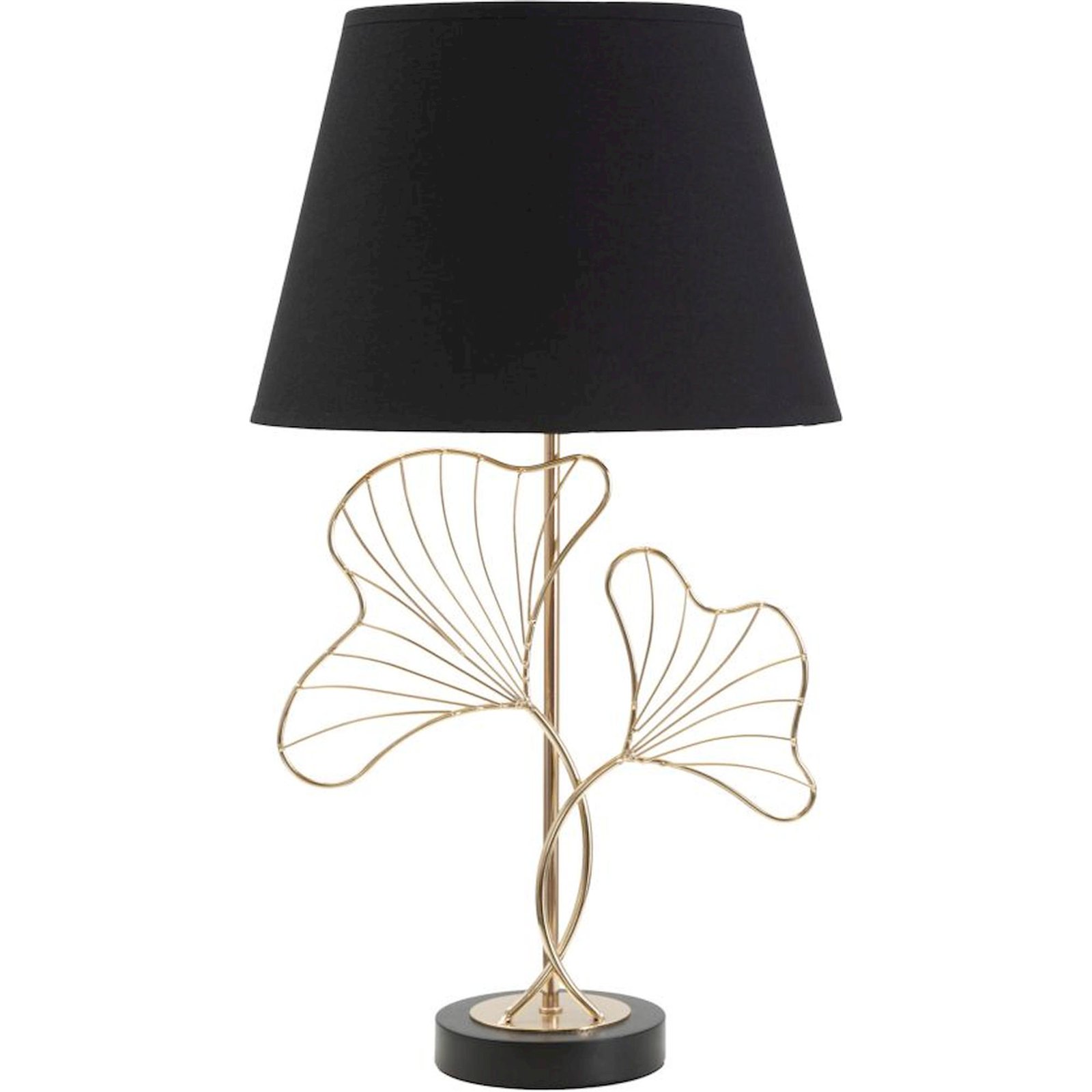 Lampe à poser en fer décor feuilles GLAM, RECOLLECTION