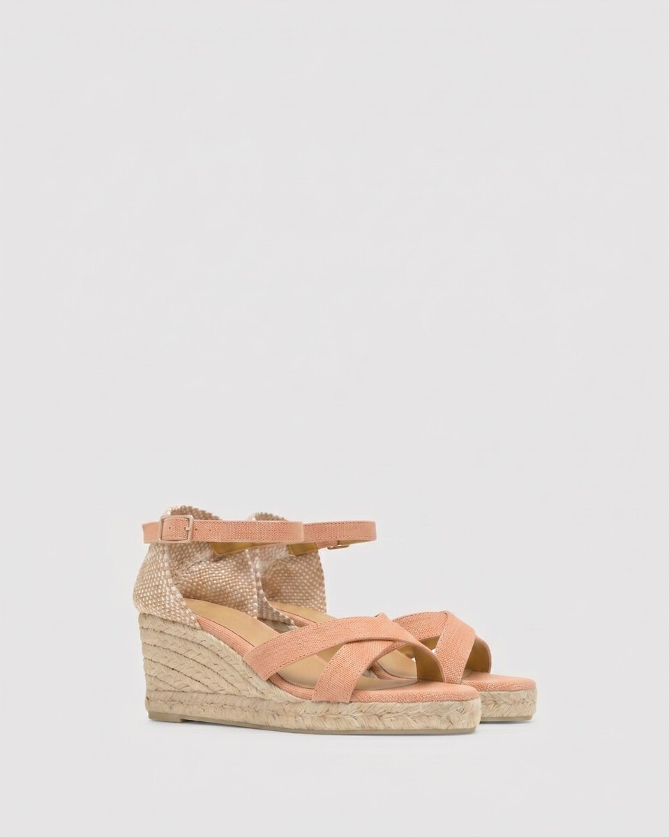 Canvas espadrilles met sleehak, BRUNA, CASTANER