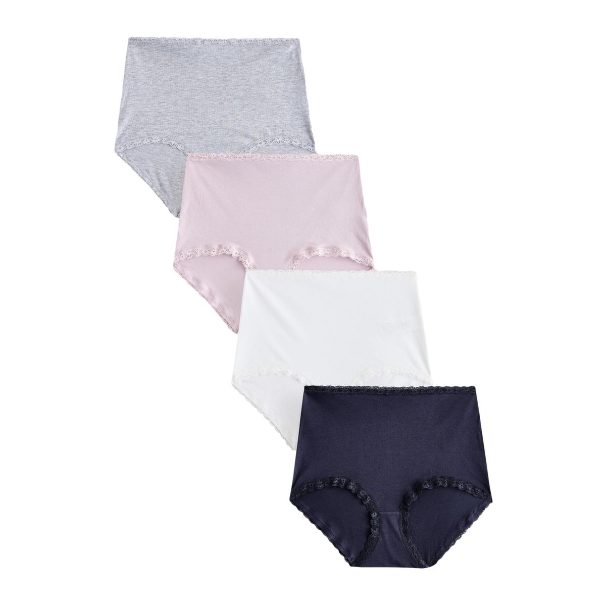 Culotte de bikini en coton/dentelle, lot 4, NEXT