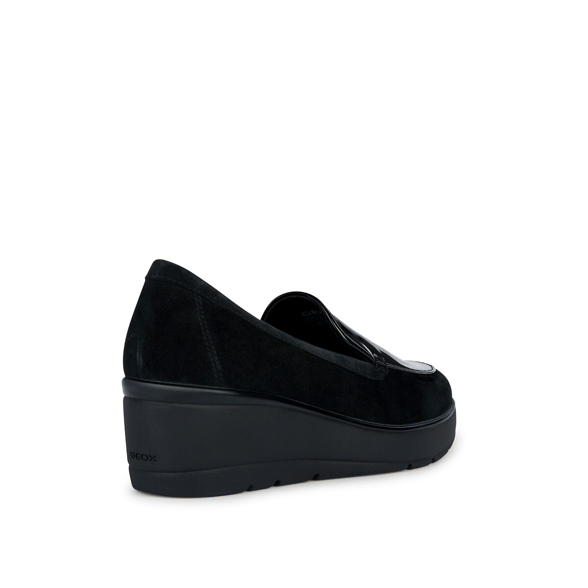 Suede wedge sale loafers