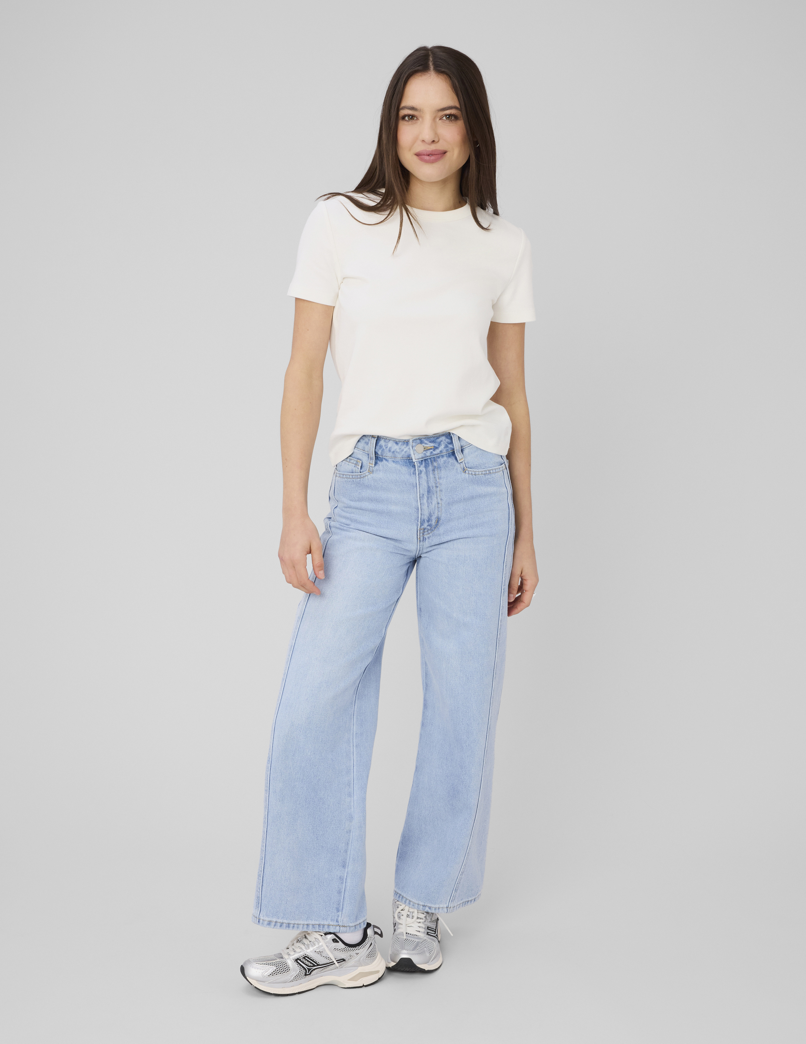Jean wide leg à strass, BZB