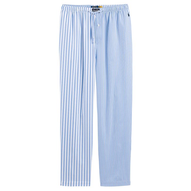 Striped cotton pyjama bottoms, blue/white, Polo Ralph Lauren | La Redoute