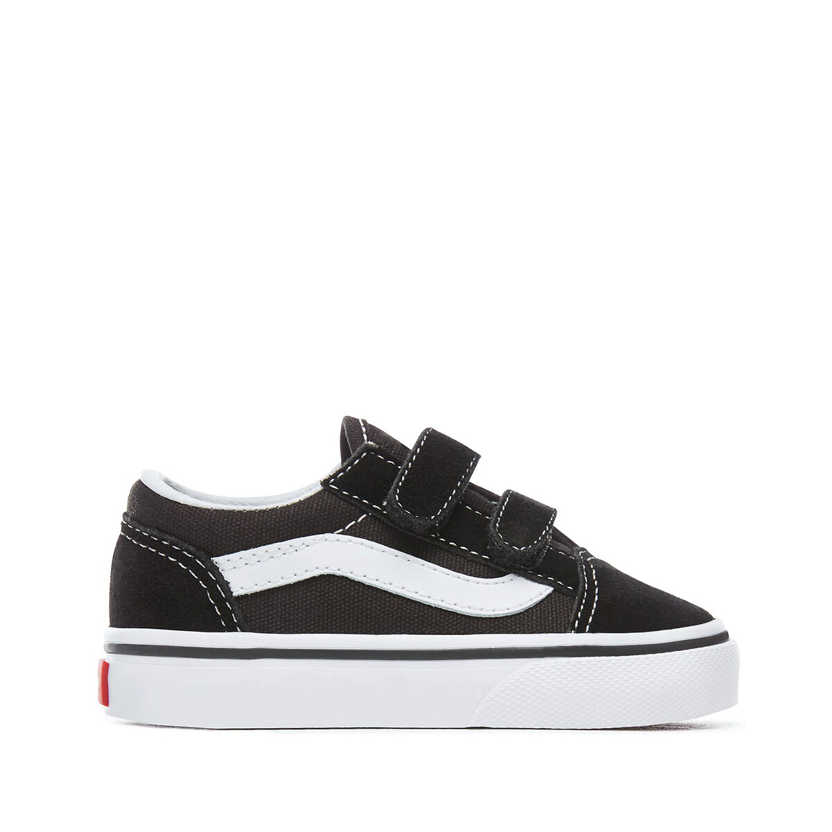 Image of Kids TD Old Skool V Leather Touch 'n' Close Trainers