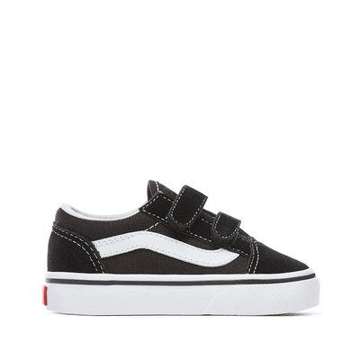 Kids TD Old Skool V Leather Touch 'n' Close Trainers VANS