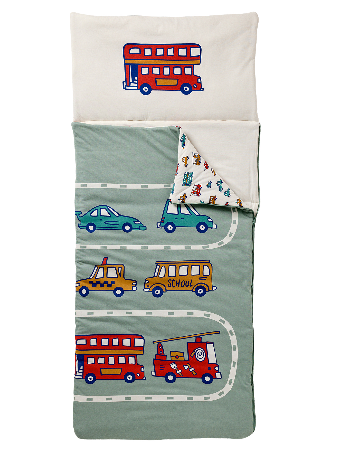Sac de couchage VOITURES, VERTBAUDET
