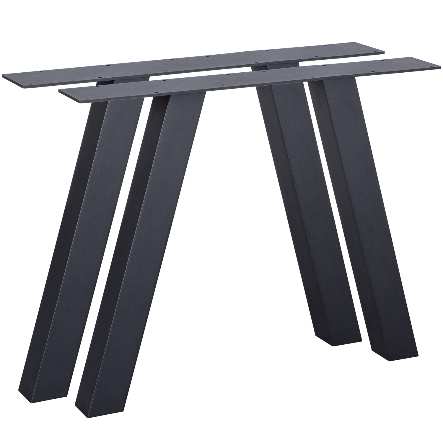 Lot de 2 pieds de table de jardin en aluminium TABLO, WOOOD
