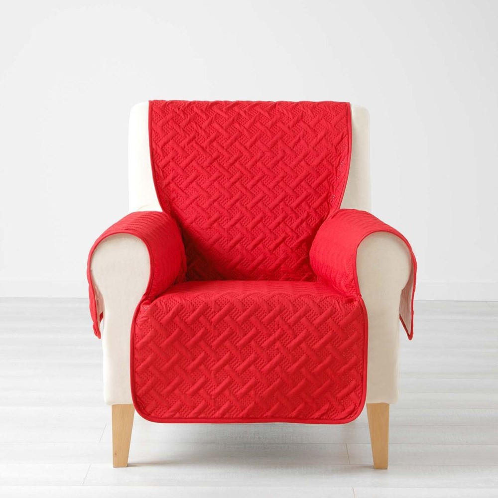 Protège Fauteuil Matelassé Uni Lounge Rouge, DECORATIE
