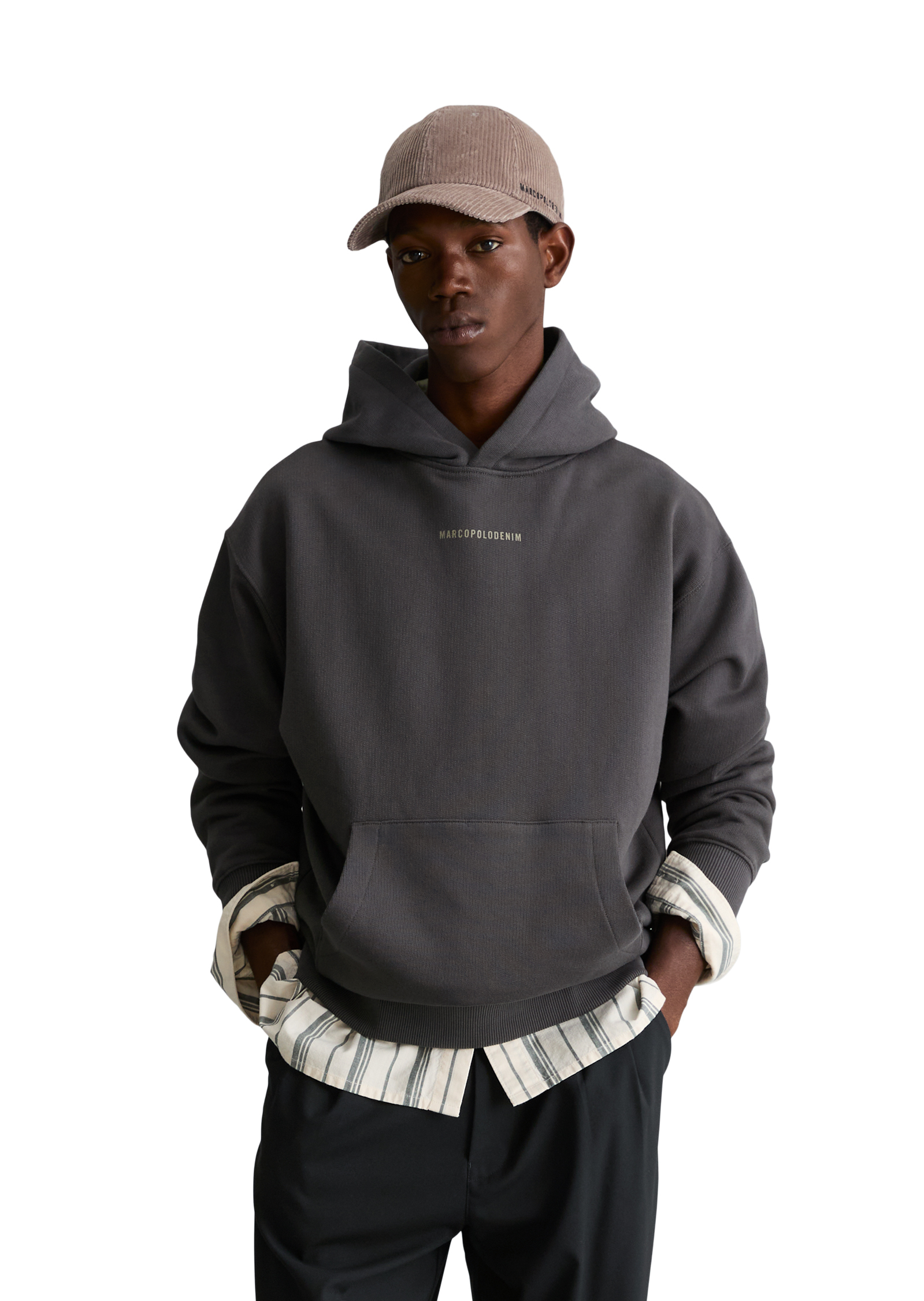 Sweat à capuche ample en pur coton biologique, MARC O’POLO DENIM
