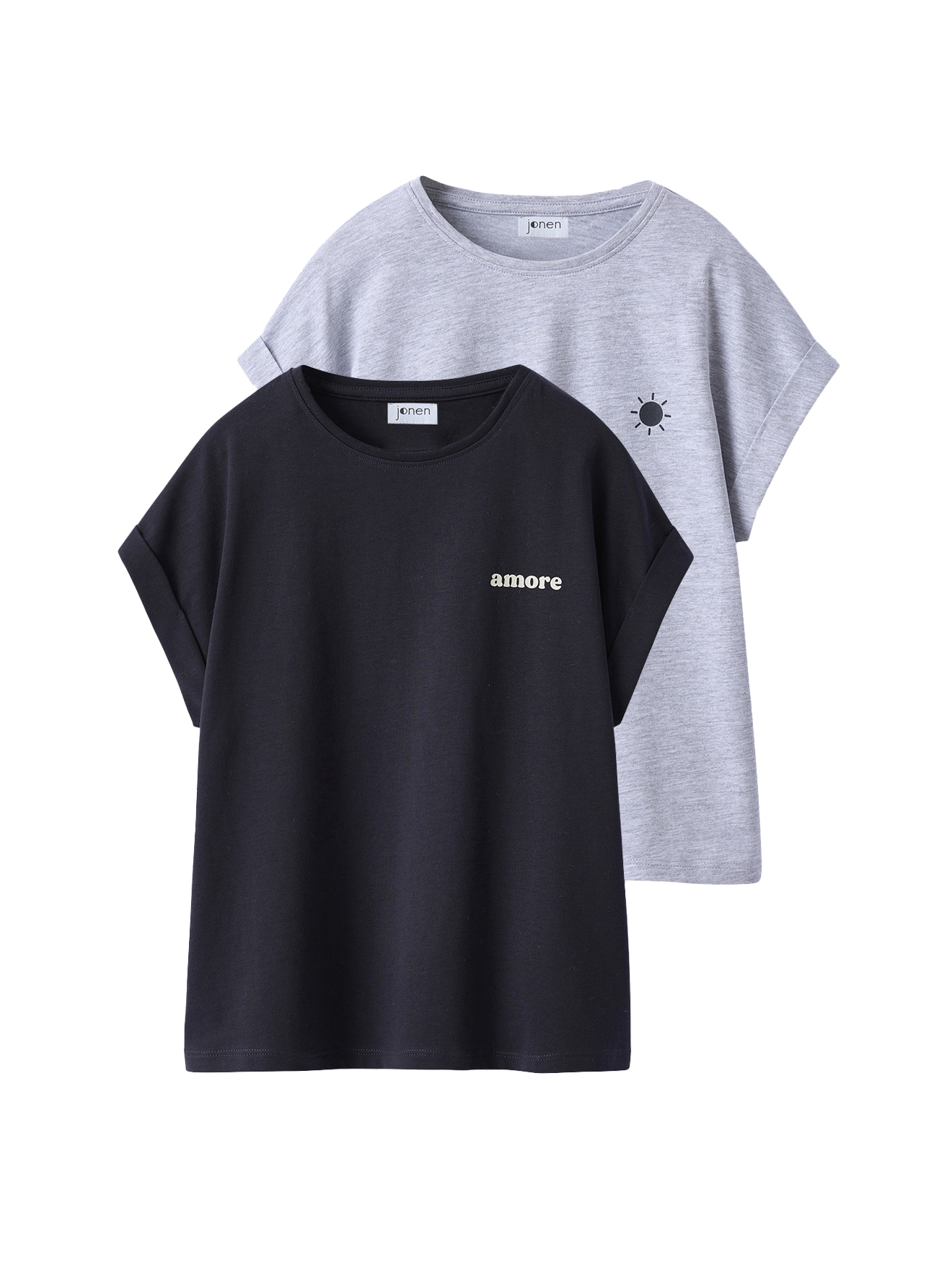 Lot de 2 T-shirts manches courtes, JONEN