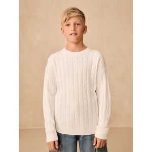 Pull Ras Du Cou NEXT Pour Garçon - 100% Coton, Rayures, Maille Confortable