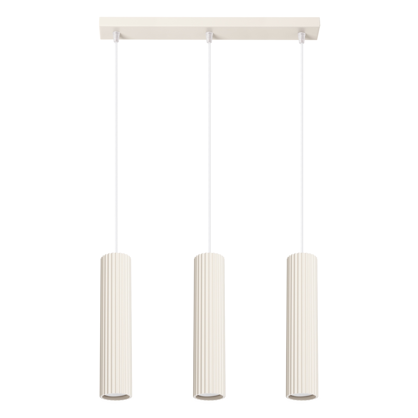 Suspension Aluminium Beige GU10 3 Karbon Line, EDEN