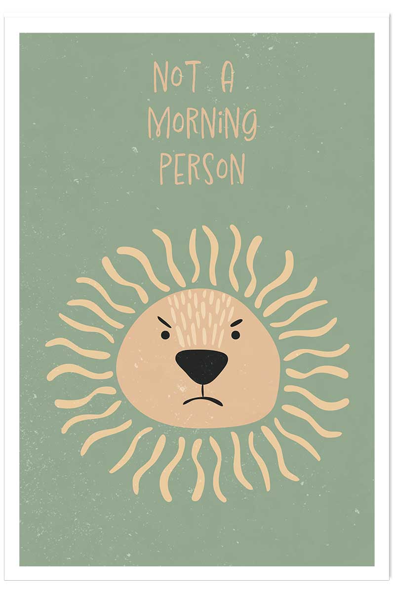 Affiche enfant lion, HEXOA
