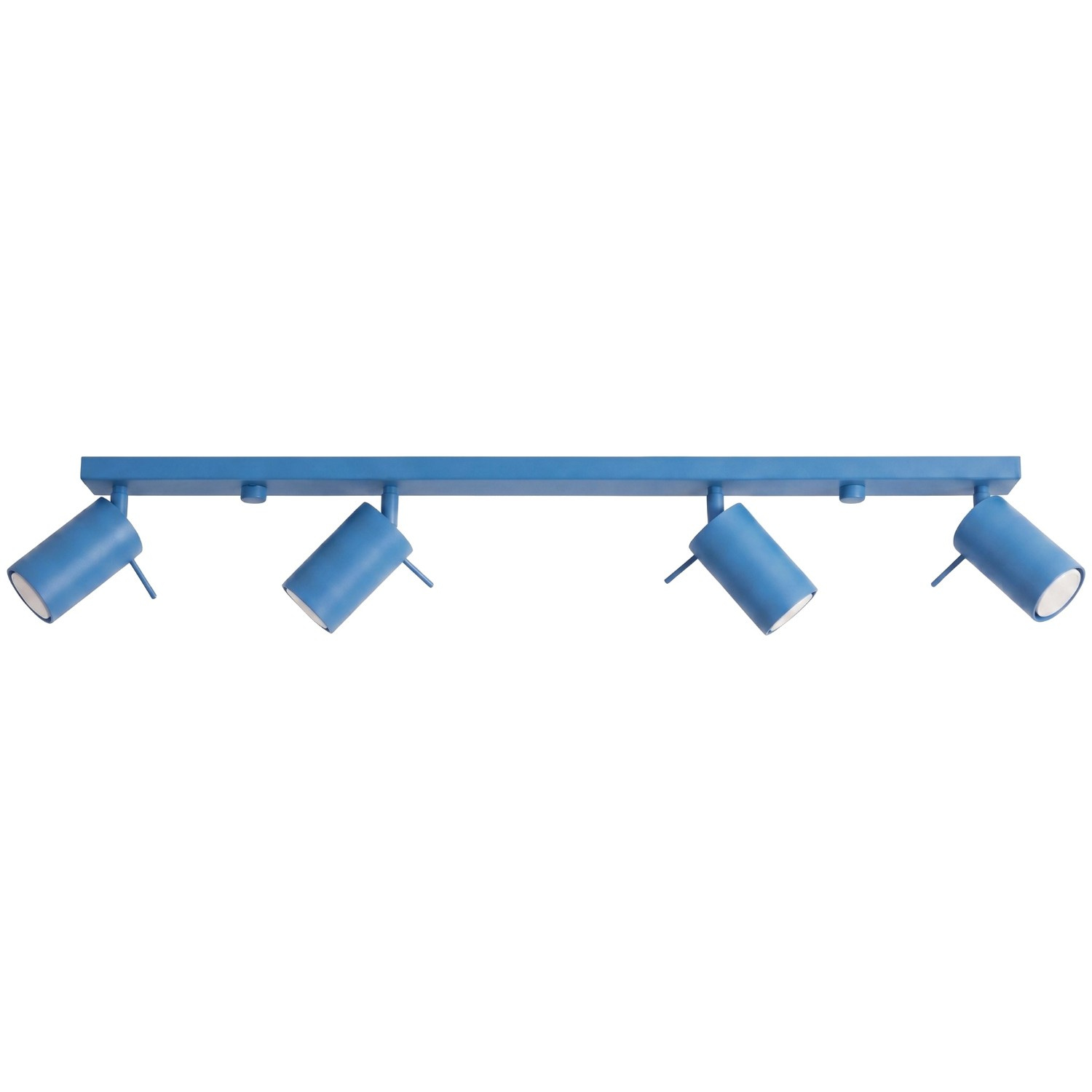 Plafonnier Acier Bleu GU10 4 RING, EDEN