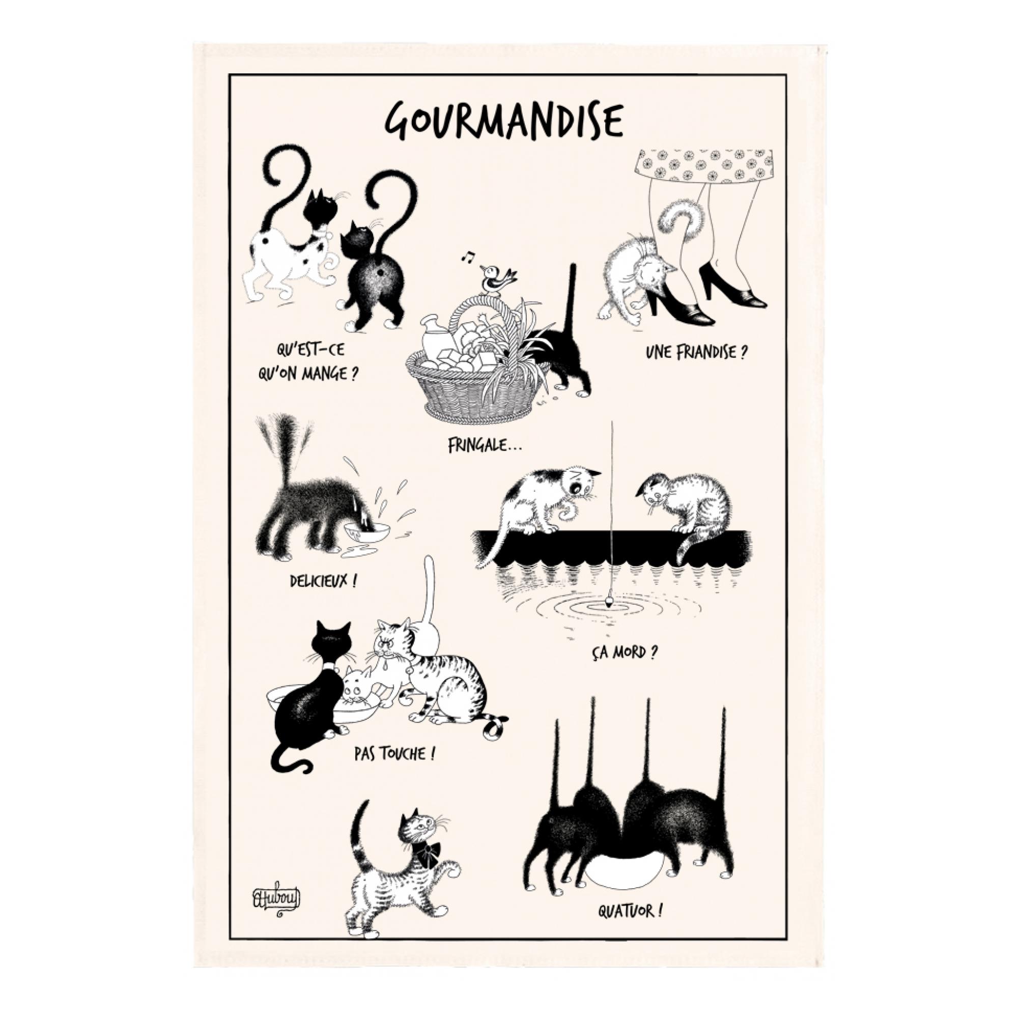 Torchon Dubout La gourmandise, WINKLER