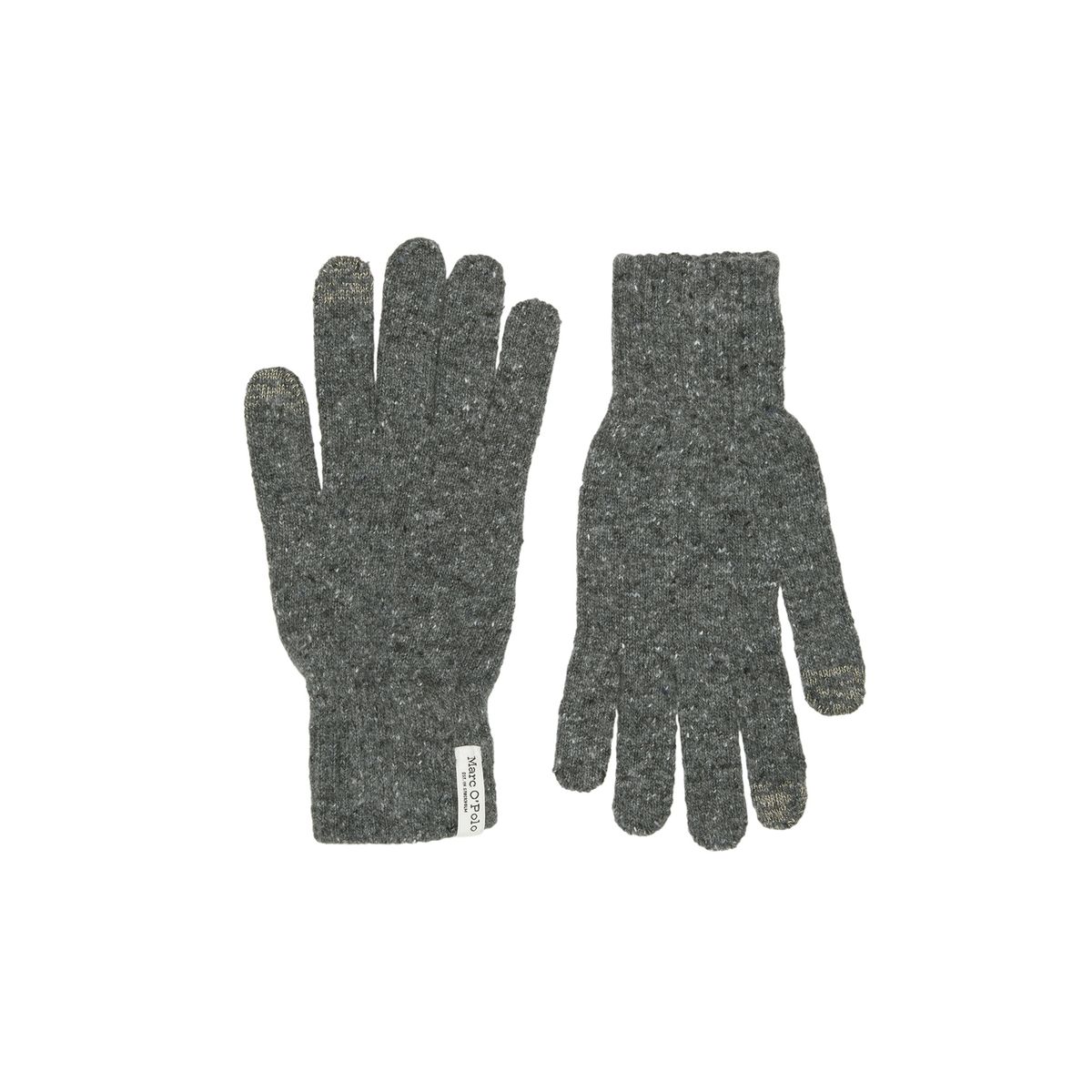 Gants tactiles en polaire recyclée - doublure flexible noir Isotoner